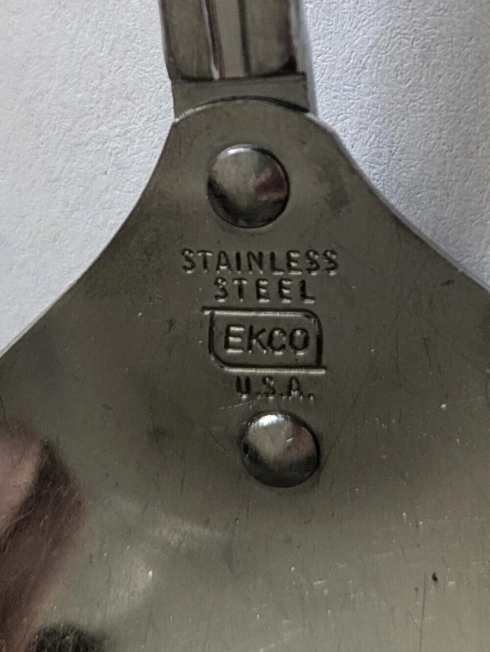 Vintage Ekco Chromium Plated Dutch Tulip Spoon